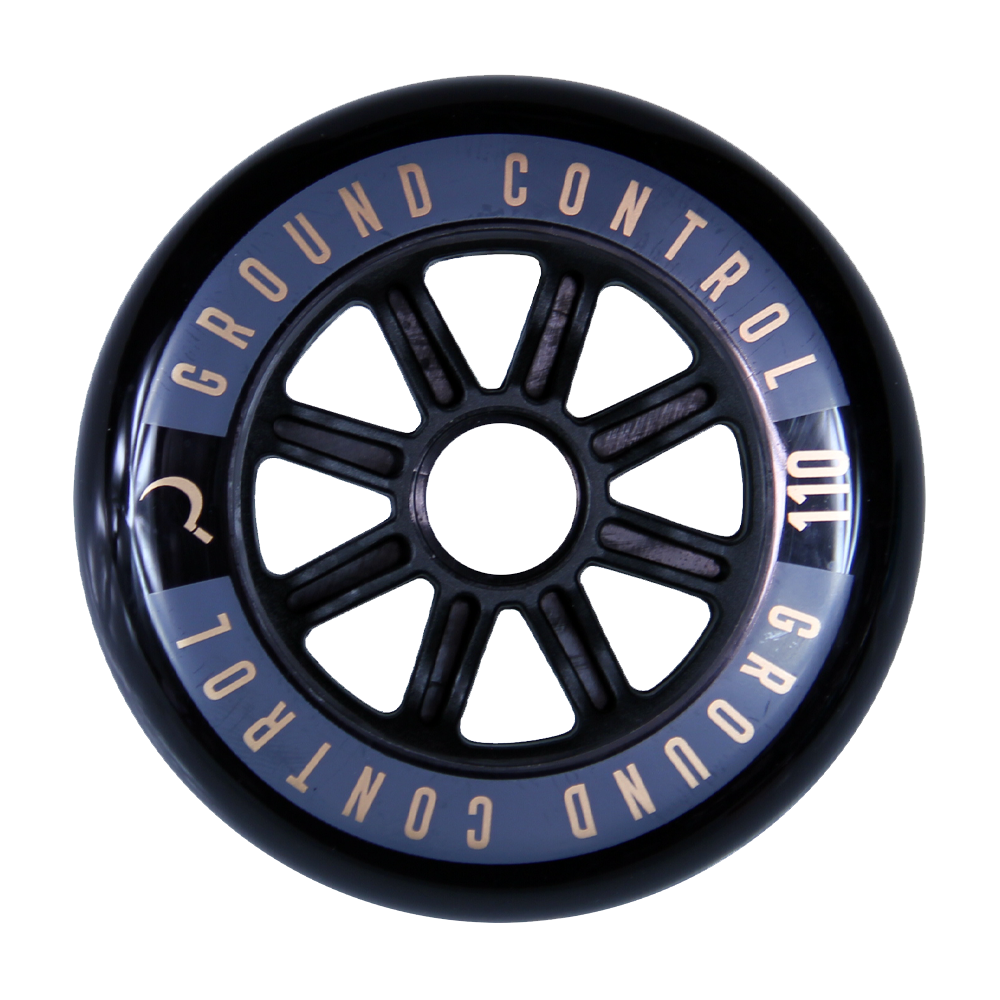 GC Wheels 3-pack black/gold 110mm 85A