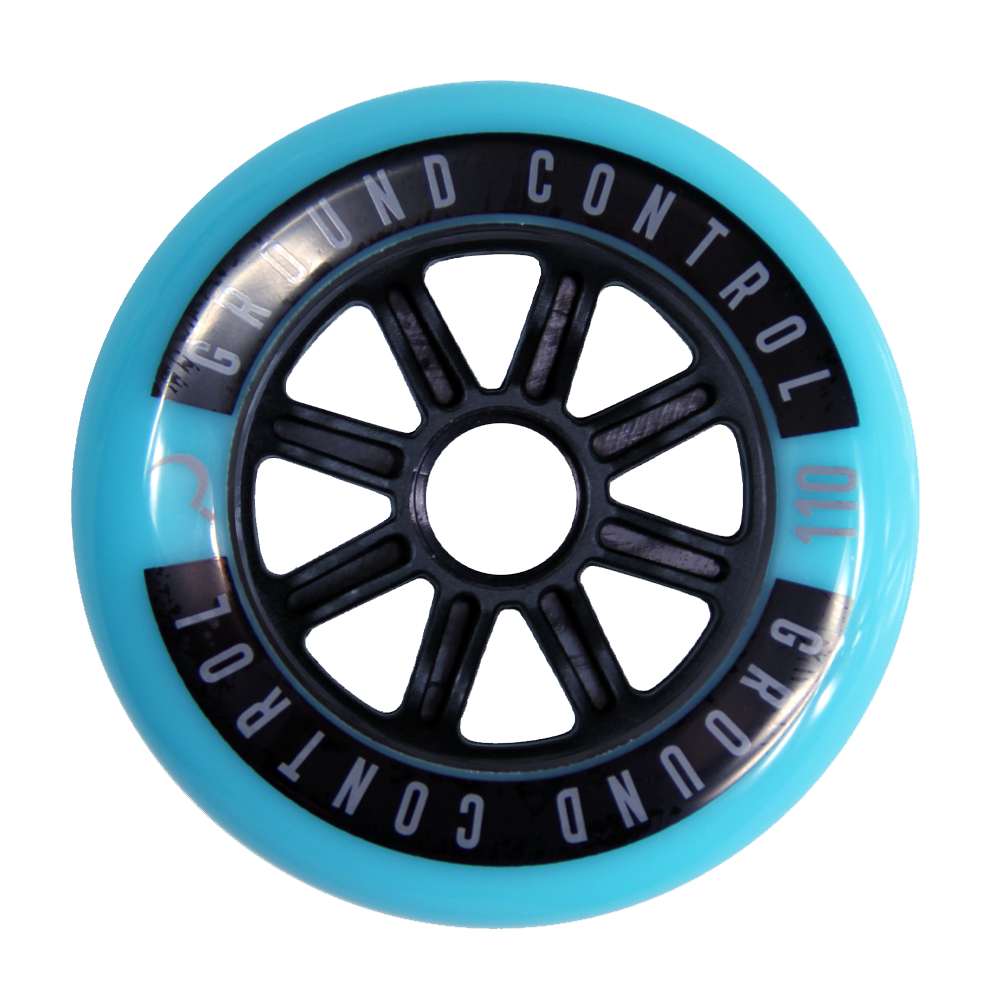 GC Wheels 3-pack turquoise/black 110mm 85A