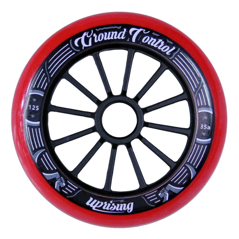 GC Wheels 3-pack red/ black 125mm 85A