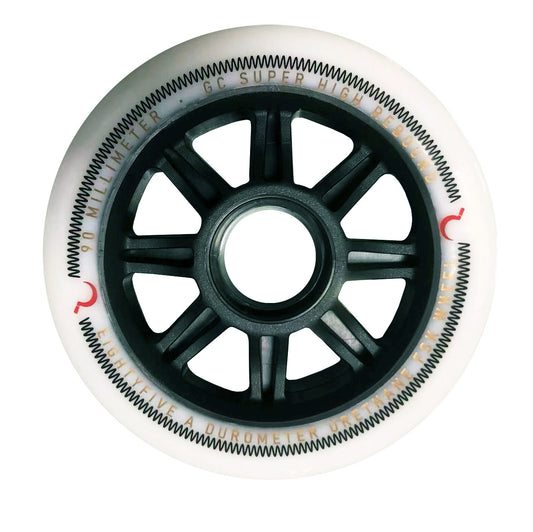 GC FSK Wheels 90mm 85A SHR 4 pack white