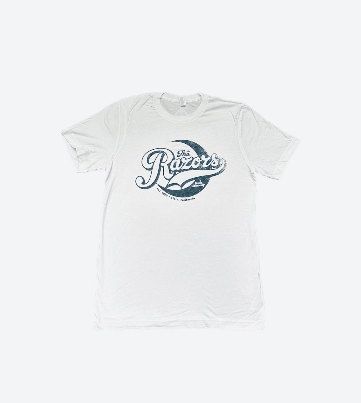Razors T-shirt Moon white