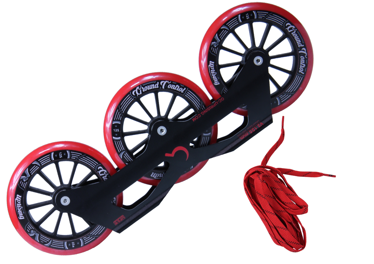 GC TriSkate Frame V3 125mm 85A Complete Setup red