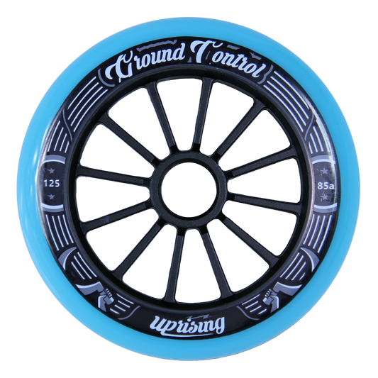 GC Wheels 3-pack turquoise/ black 125mm 85A